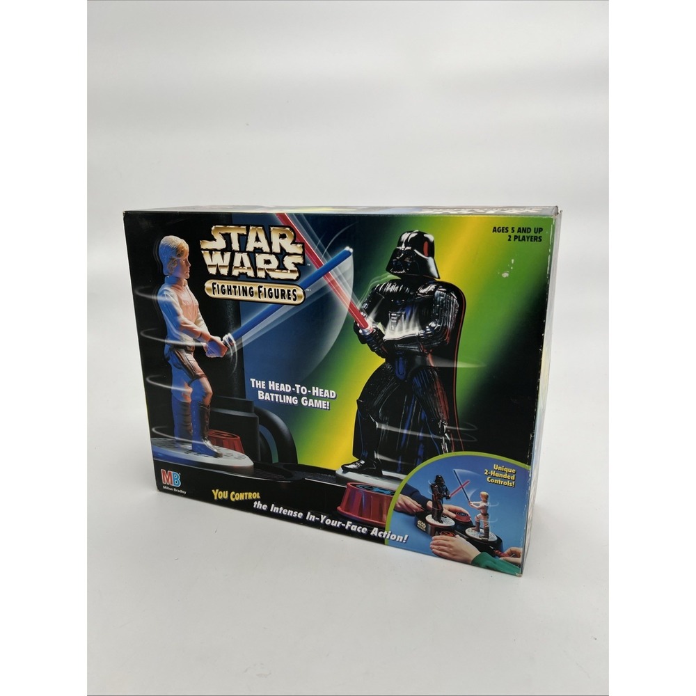 Star Wars Fighting Figures Darth Vader Vs Luke Skywalker Milton Bradley OPEN BOX